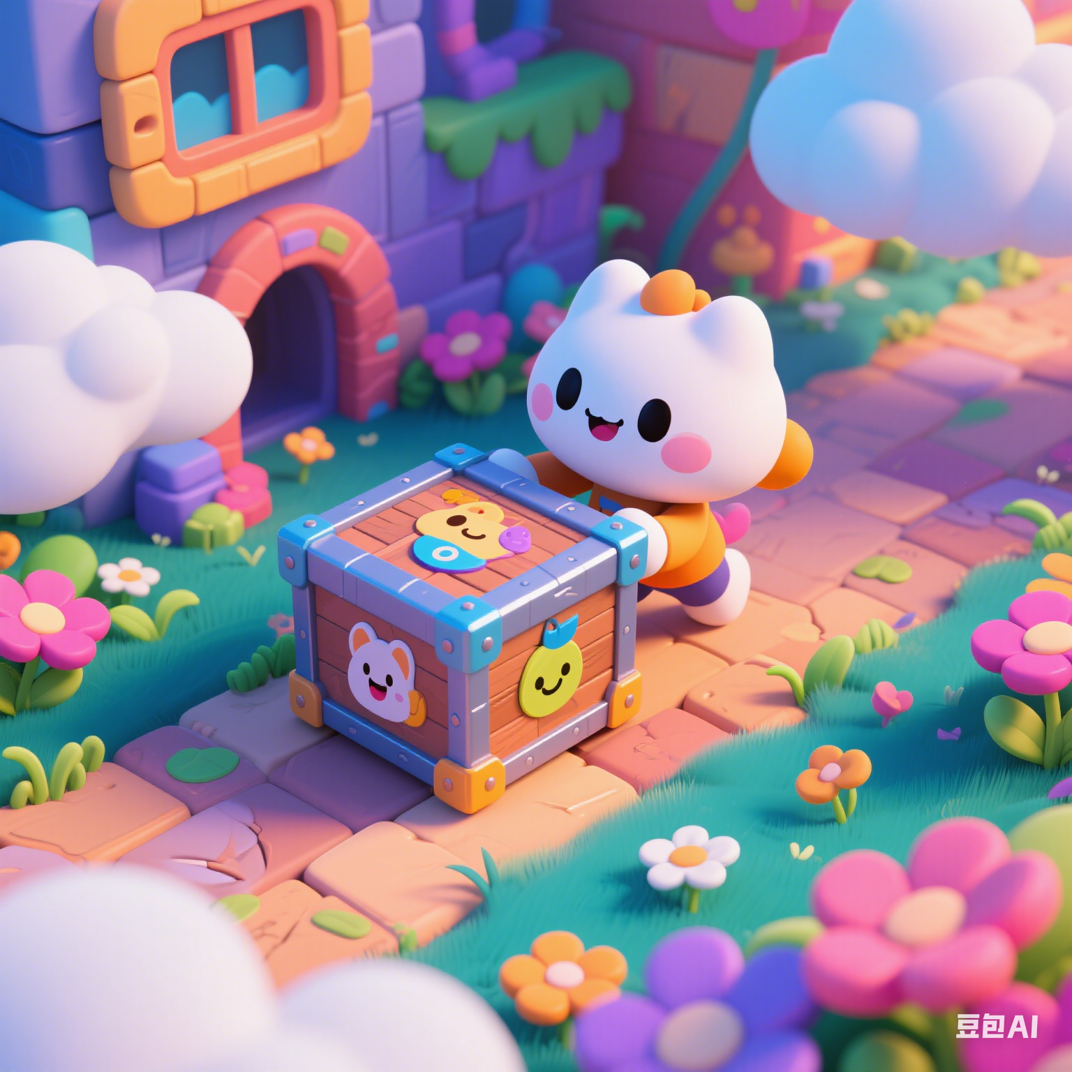 3d卡通推箱子
